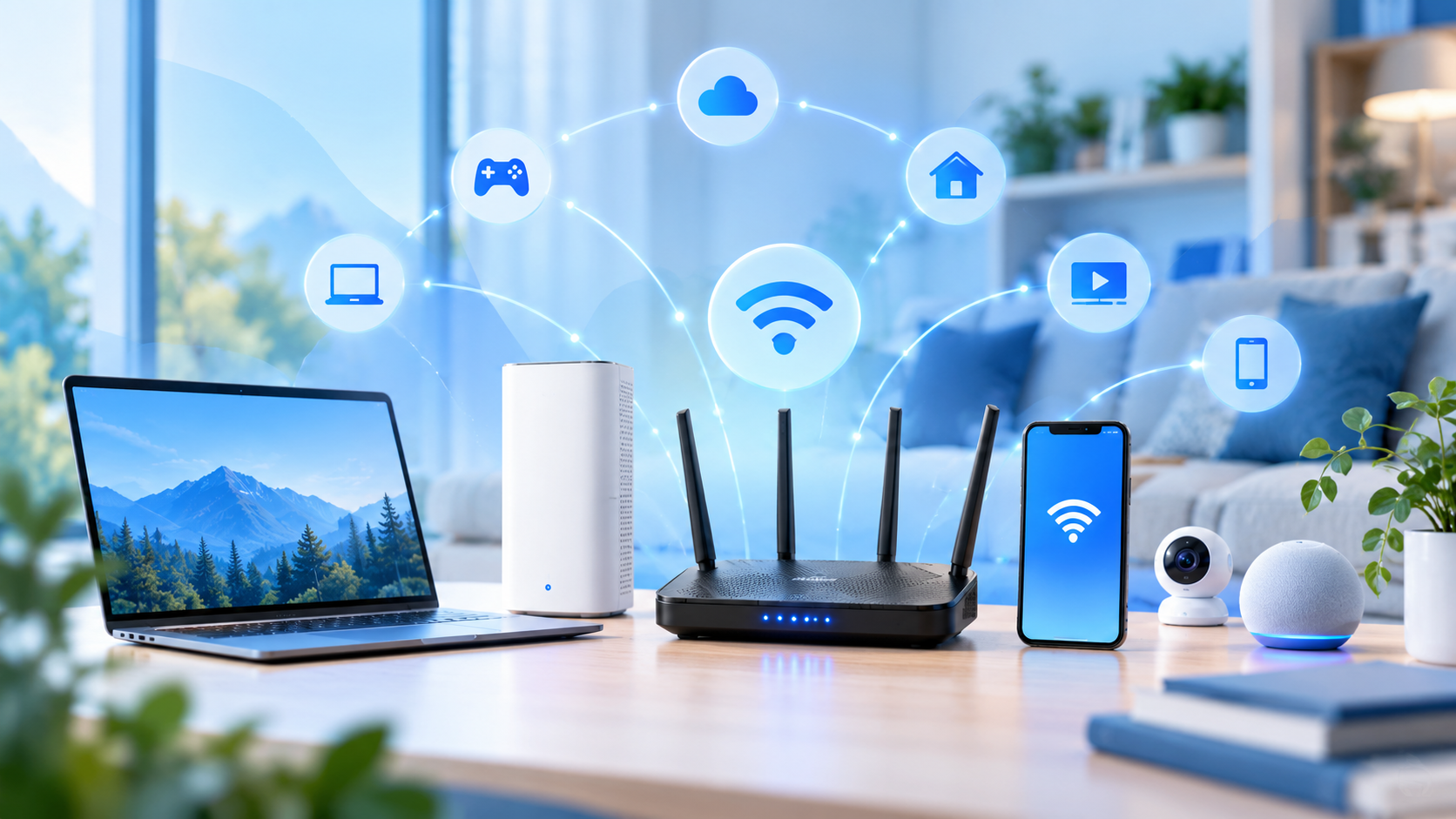 Connected home networking setup