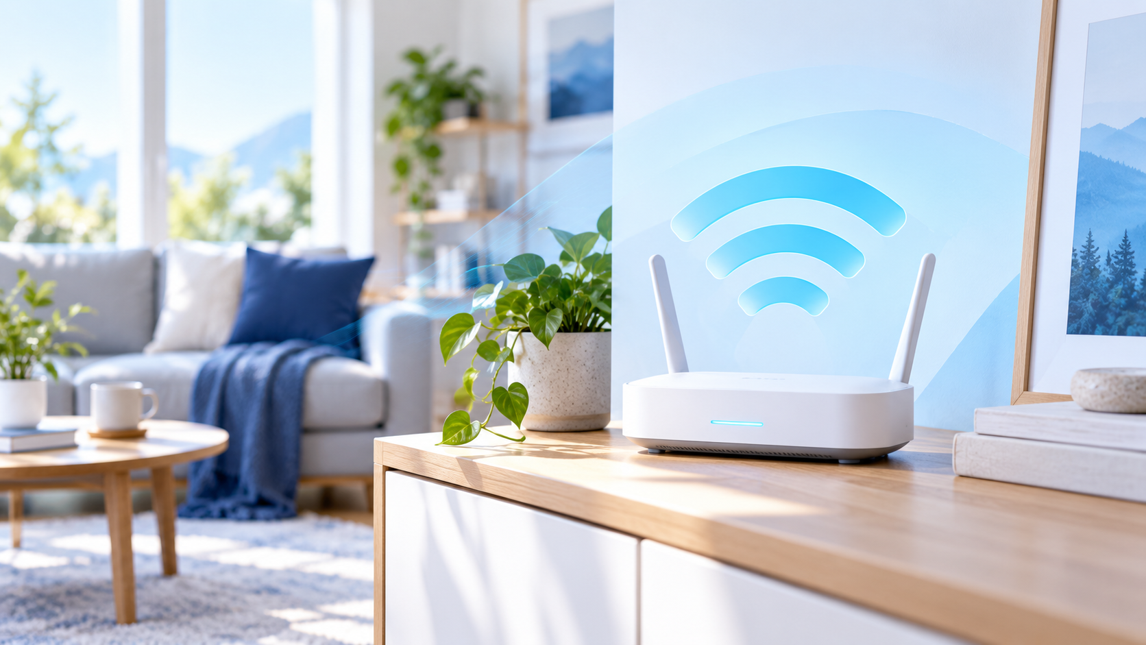 Modern home Wi-Fi router